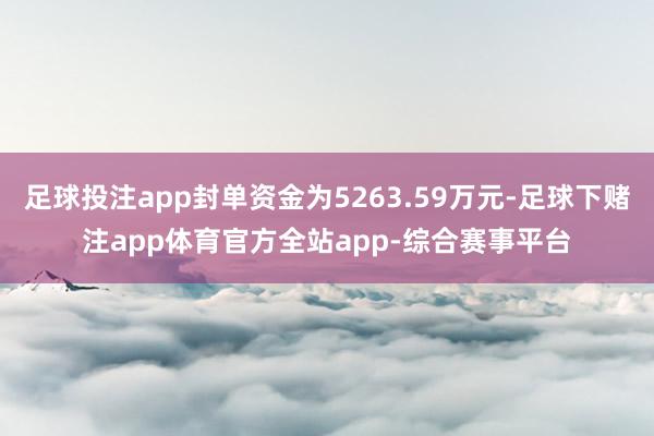 足球投注app封单资金为5263.59万元-足球下赌注app体育官方全站app-综合赛事平台