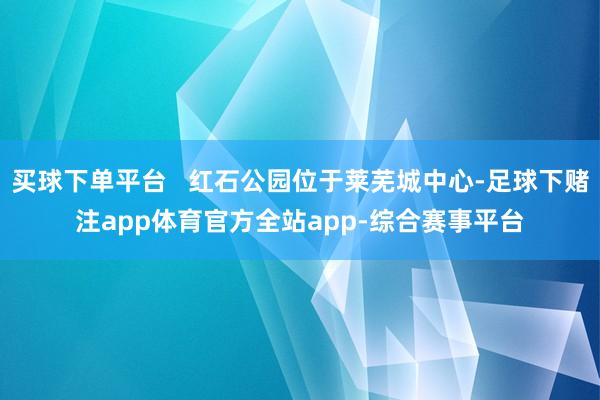买球下单平台   红石公园位于莱芜城中心-足球下赌注app体育官方全站app-综合赛事平台
