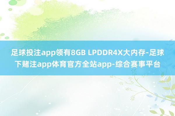 足球投注app领有8GB LPDDR4X大内存-足球下赌注app体育官方全站app-综合赛事平台