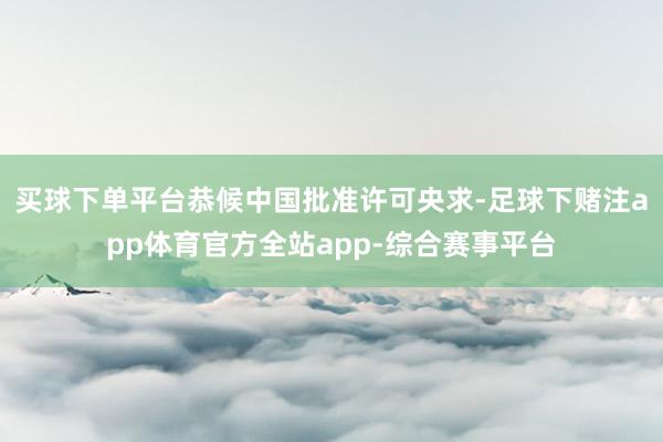 买球下单平台恭候中国批准许可央求-足球下赌注app体育官方全站app-综合赛事平台