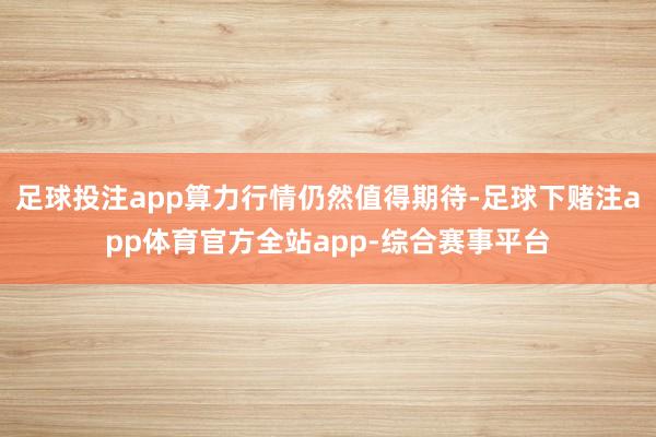 足球投注app算力行情仍然值得期待-足球下赌注app体育官方全站app-综合赛事平台