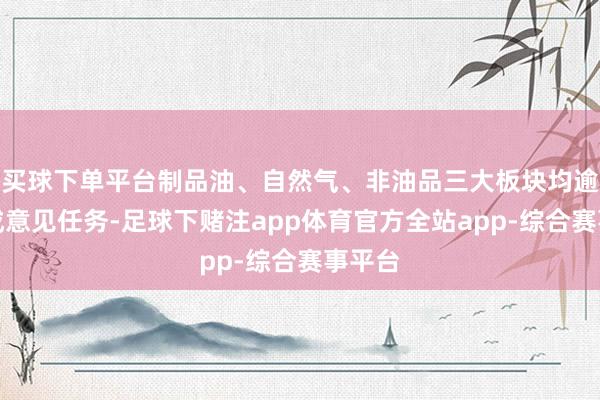 买球下单平台制品油、自然气、非油品三大板块均逾额完成意见任务-足球下赌注app体育官方全站app-综合赛事平台