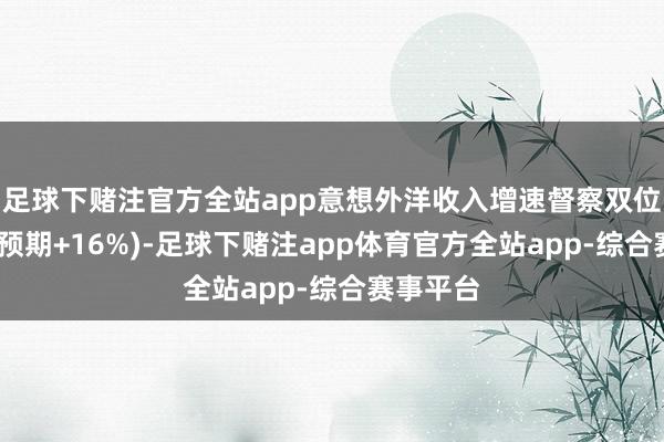足球下赌注官方全站app意想外洋收入增速督察双位数(中金预期+16%)-足球下赌注app体育官方全站app-综合赛事平台