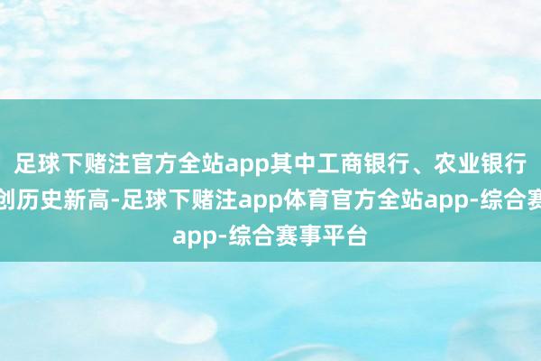 足球下赌注官方全站app其中工商银行、农业银行股价再创历史新高-足球下赌注app体育官方全站app-综合赛事平台